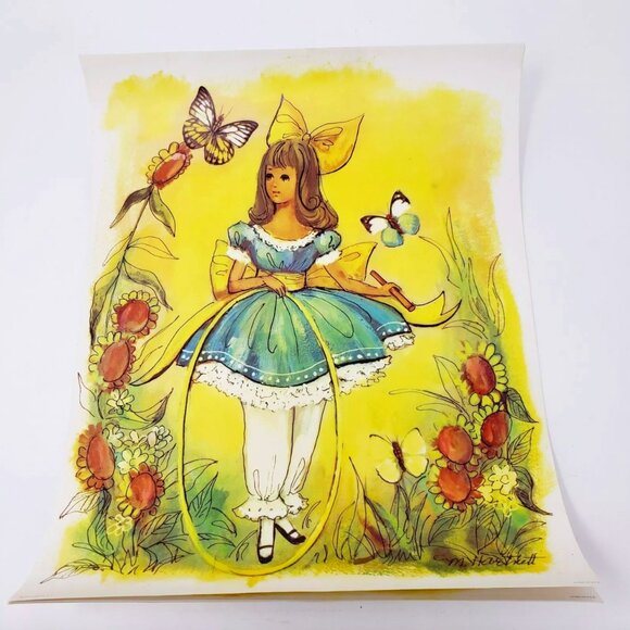 Set of 4 Art 1971 Lithograph Poster Prints SCAFA Tornabene 14x11 Harnett Girls - Picture 1 of 8